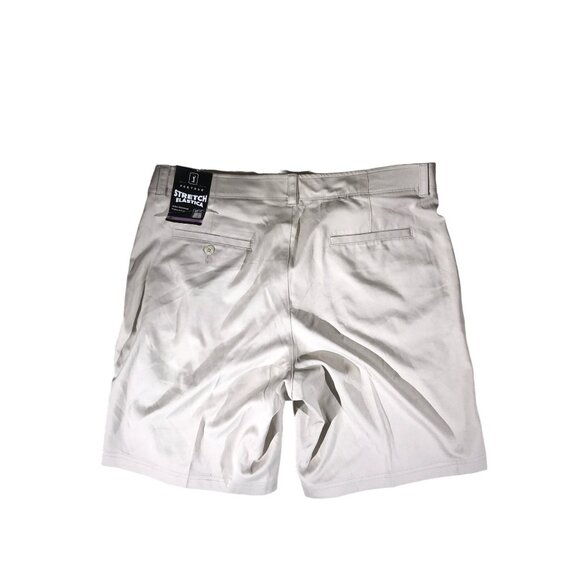 Men's Tan/Beige PGA Tour Silver Lining Active Stretch Shorts - Picture 2 of 6